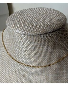 Atolea Gold Beaded Choker Necklace -